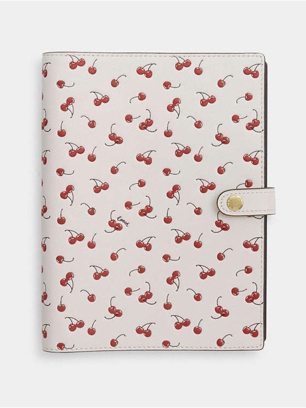 🍒Coach~Notebook with cherry print